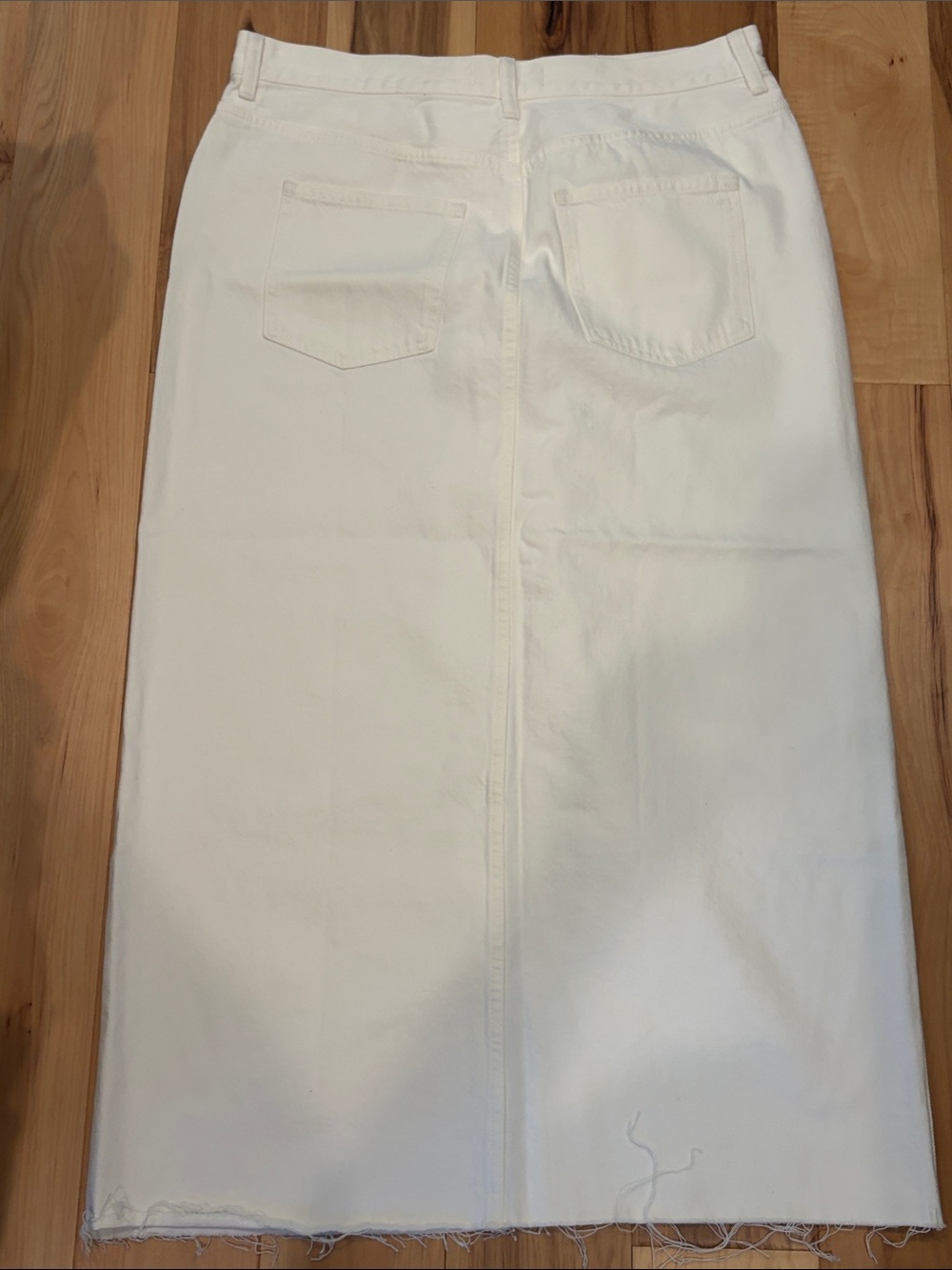 Madewell White Denim Maxi Skirt - Picture 7 of 8